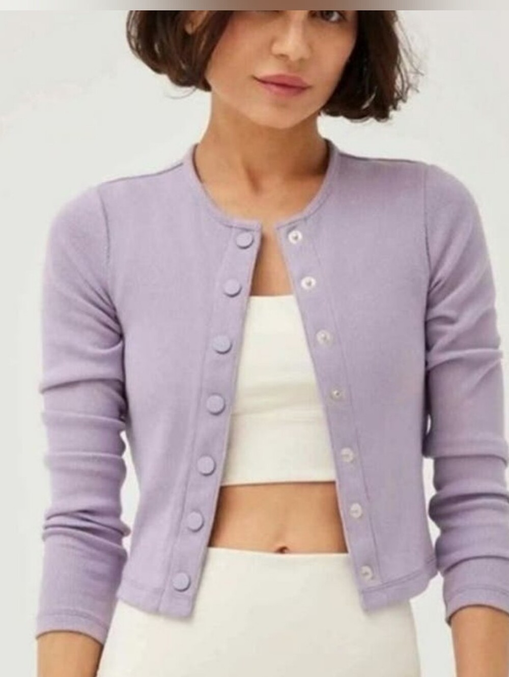 NWT Outdoor Voices Cozy Ribbed Cropped Cardigan
